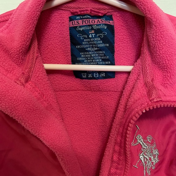 Pink US Polo Jacket kids 4T - Picture 4 of 4